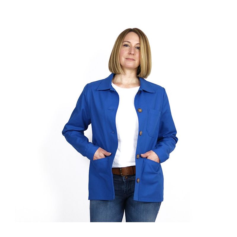 Veste de travail femme bleu roi - La Veste de Jacques Taille M